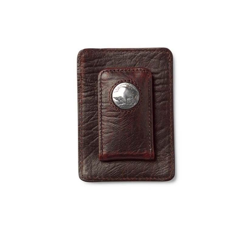 Bison Buffalo-Nickel Money Clip - BROWN