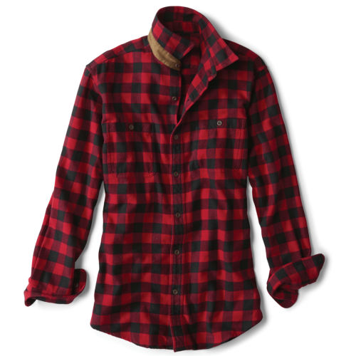 A red plaid flannel shirt