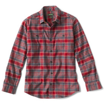 The Perfect Flannel Shirt - Regular - CARDINAL/GREY