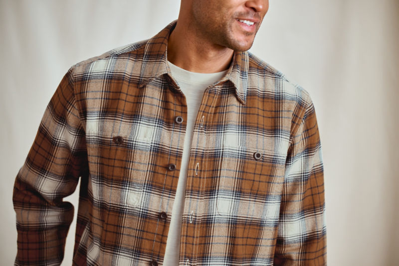 Perfect Flannel Shirt - SNOW/HAZELNUT image number 1