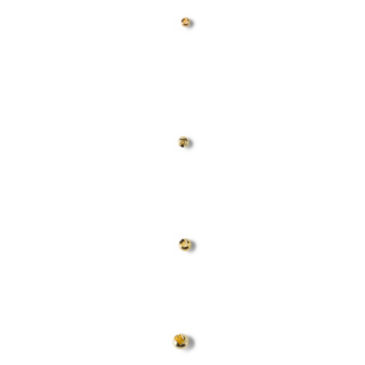 Slotted Tungsten Beads - GOLD