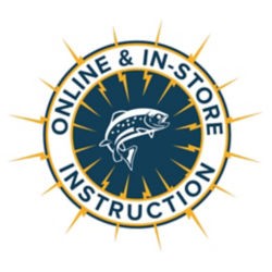 A fish logo: online and in-store instruction