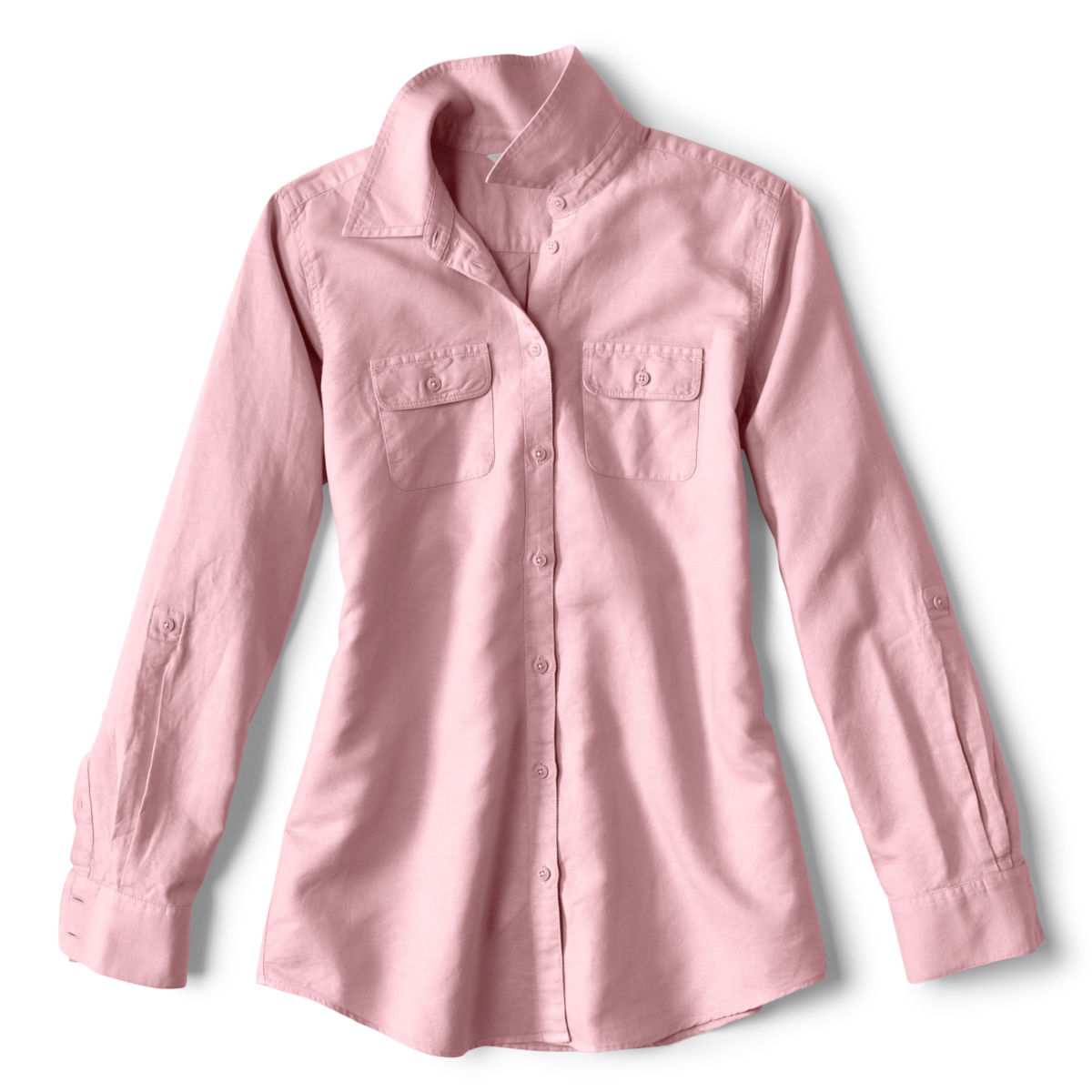 Linen/Cotton Garment-Dyed Camp Shirt - image number 0