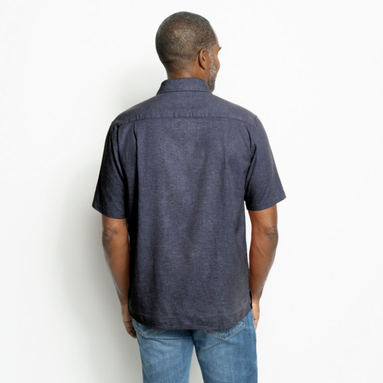 Hemp/TENCEL™ Lyocell Stretch Short-Sleeved Shirt -  image number 3