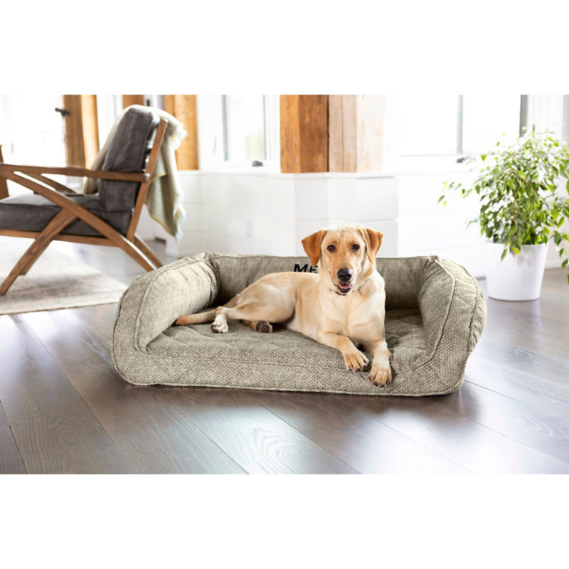 Orvis Memory Foam Couch Dog Bed - CHARCOAL CHEVRON image number 1