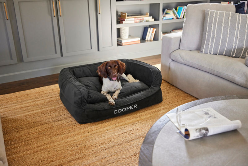 Orvis ComfortFill-Eco&trade; Deluxe Dog Bed - SLATE image number 1