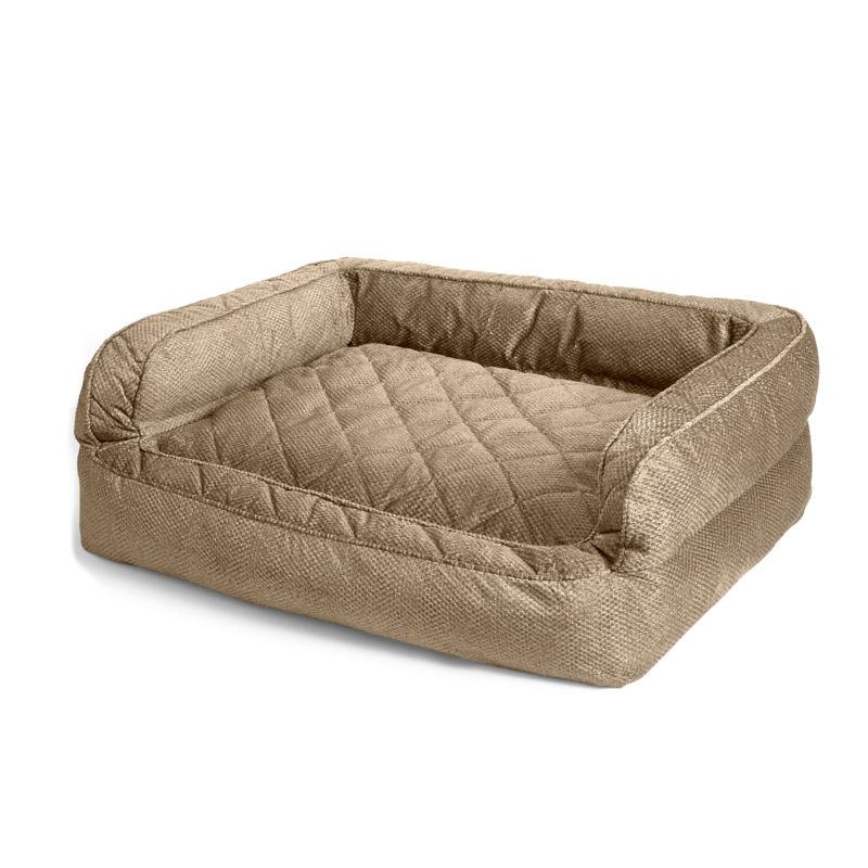 Orvis ComfortFill-Eco&trade; Deluxe Dog Bed - BROWN TWEED image number 1