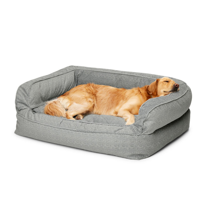 Orvis ComfortFill-Eco&trade; Deluxe Dog Bed - GREY TWEED