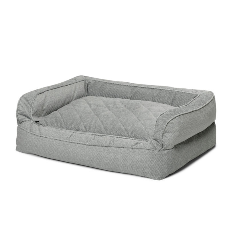 Orvis ComfortFill-Eco&trade; Deluxe Dog Bed - GREY TWEED image number 1