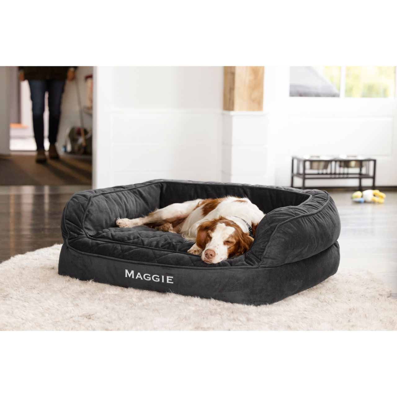 Orvis Memory Foam Couch Dog Bed - SLATE image number 6