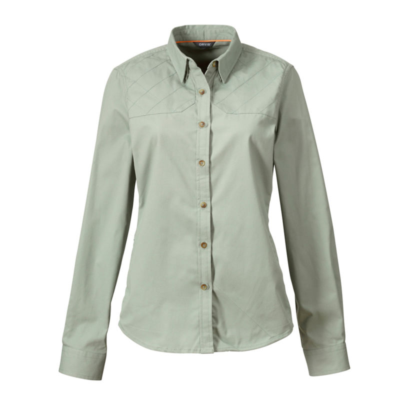 Women&rsquo;s Long-Sleeve Midweight Shooting Shirt - FROST GREEN image number 1