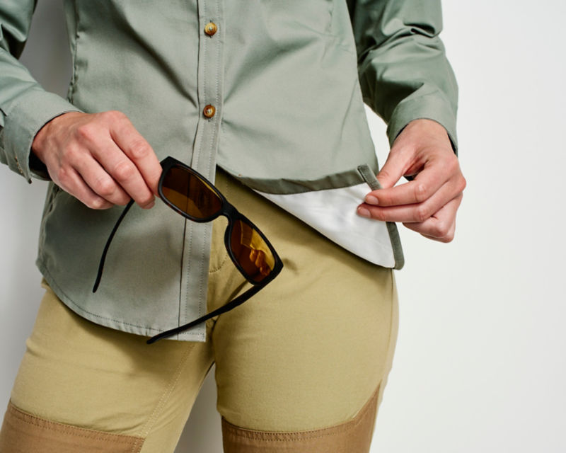 Women&rsquo;s Long-Sleeve Midweight Shooting Shirt - FROST GREEN image number 3