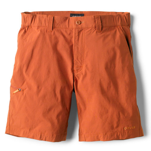 A pair of orange shorts