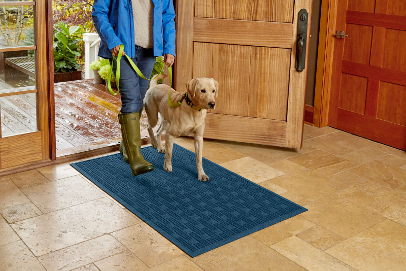 Recycled WaterHog&reg; Oxford Weave Mat - NAVY