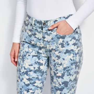 Printed Four-Way Stretch Ankle Pants -  image number 3
