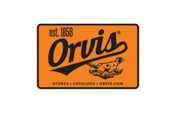 Orvis Gift Card in orange.