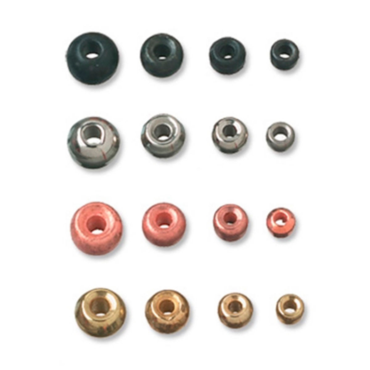 20 COPPER TUNGSTEN ROUND BEADS FOR FLY TYING YOU PICK FROM 5 SIZES 