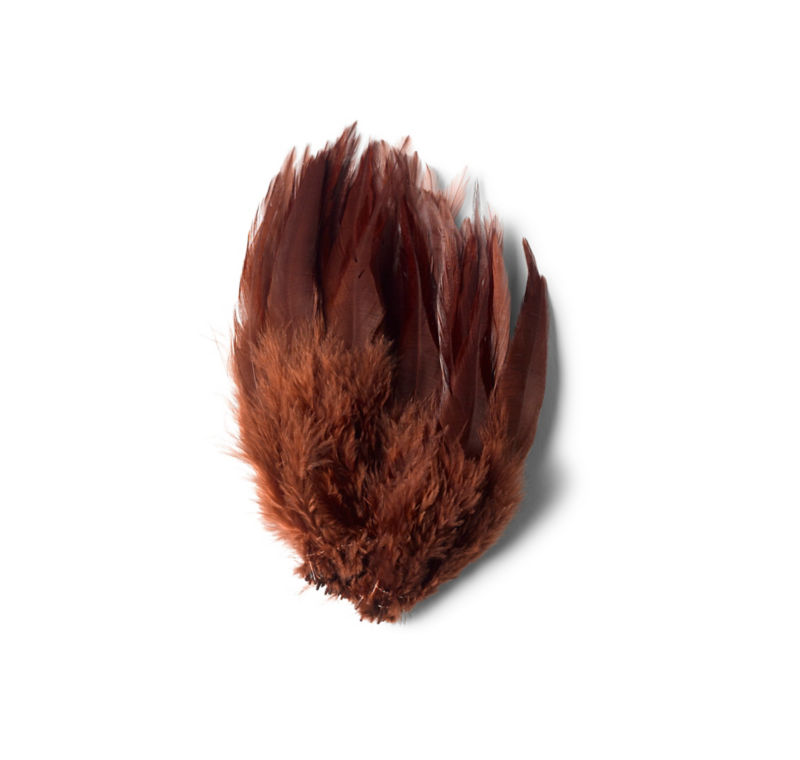 Extra-Long Saddle Hackle - BROWN