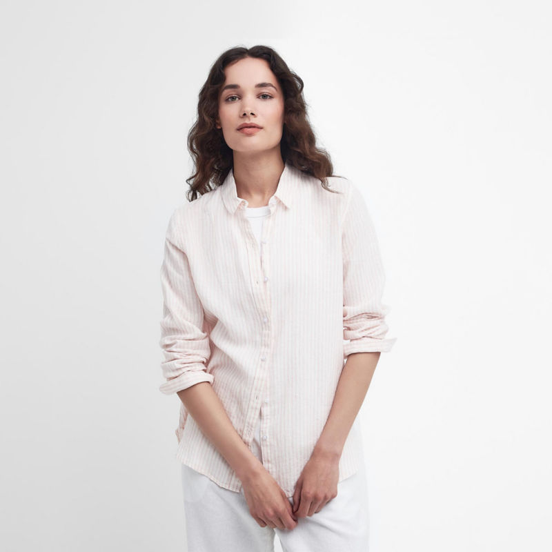 Barbour&reg; Marine Linen Shirt - SHELL PINK