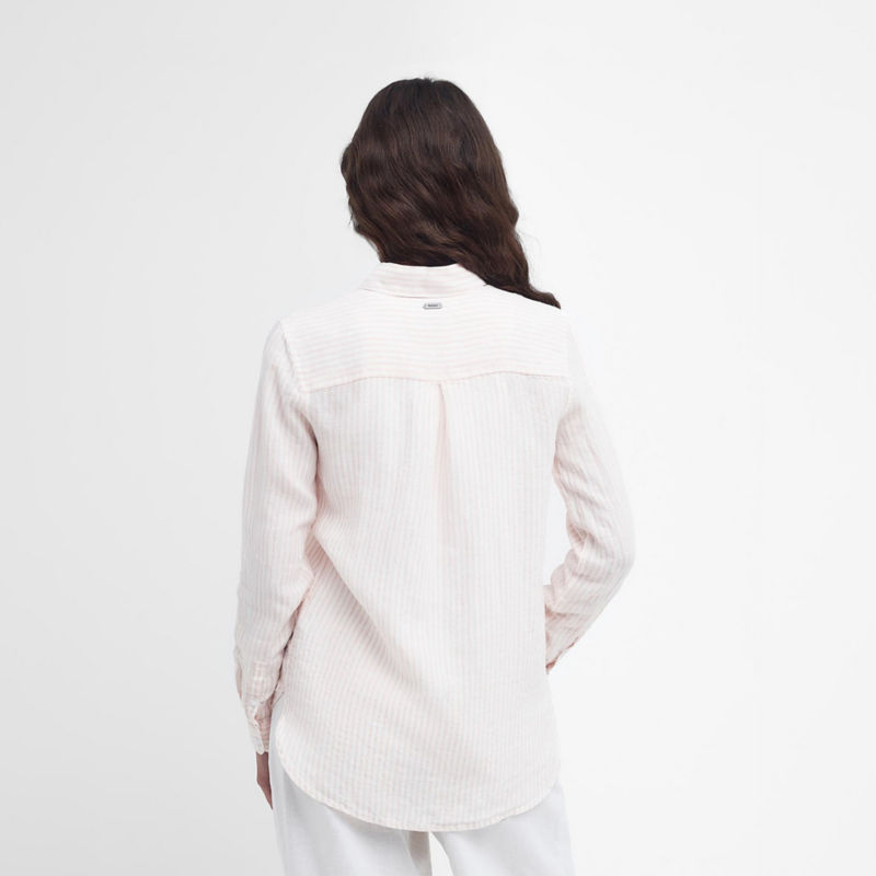 Barbour&reg; Marine Linen Shirt - SHELL PINK image number 1
