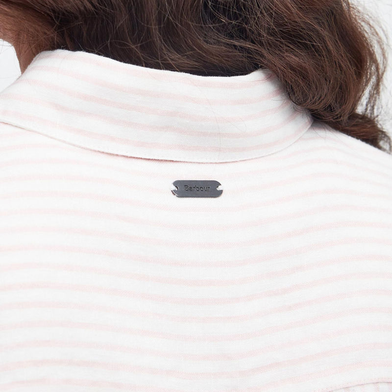 Barbour&reg; Marine Linen Shirt - SHELL PINK image number 3