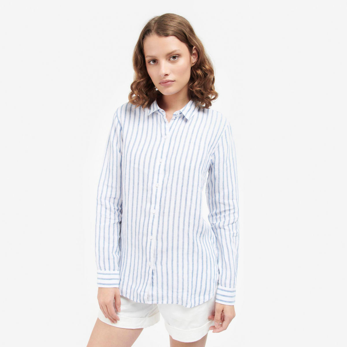 Barbour® Marine Linen Shirt - ALLURE BLUEimage number 0
