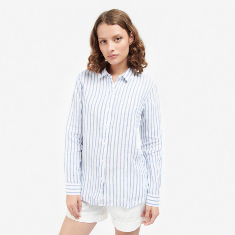 Barbour® Marine Linen Shirt - ALLURE BLUE image number 0