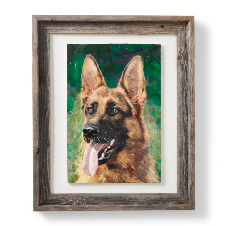 Custom Dog Oil Painting - Framed -  image number 1