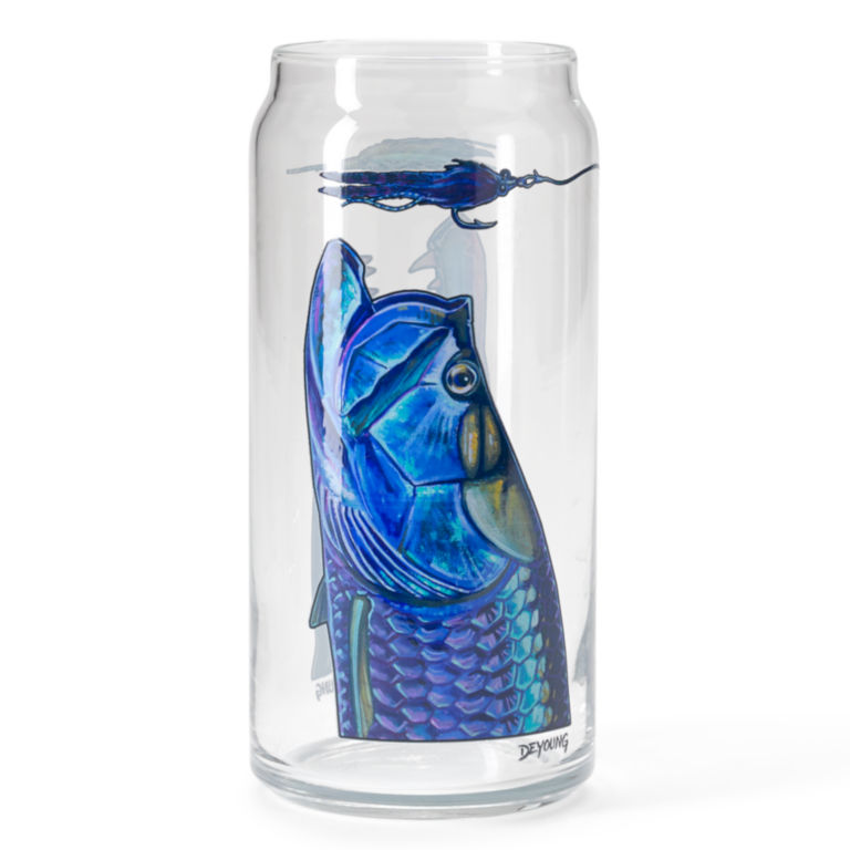 DeYoung Fish Beer Can Pilsner Glass - TARPON/BARRACUDA image number 0