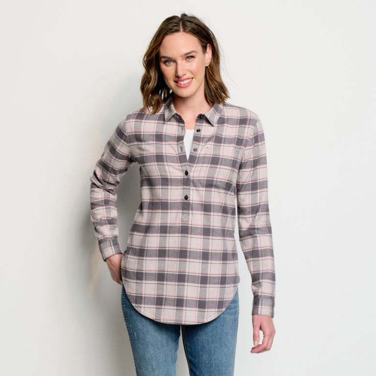 Tech Flannel Tunic Shirt - VAPOR image number 1