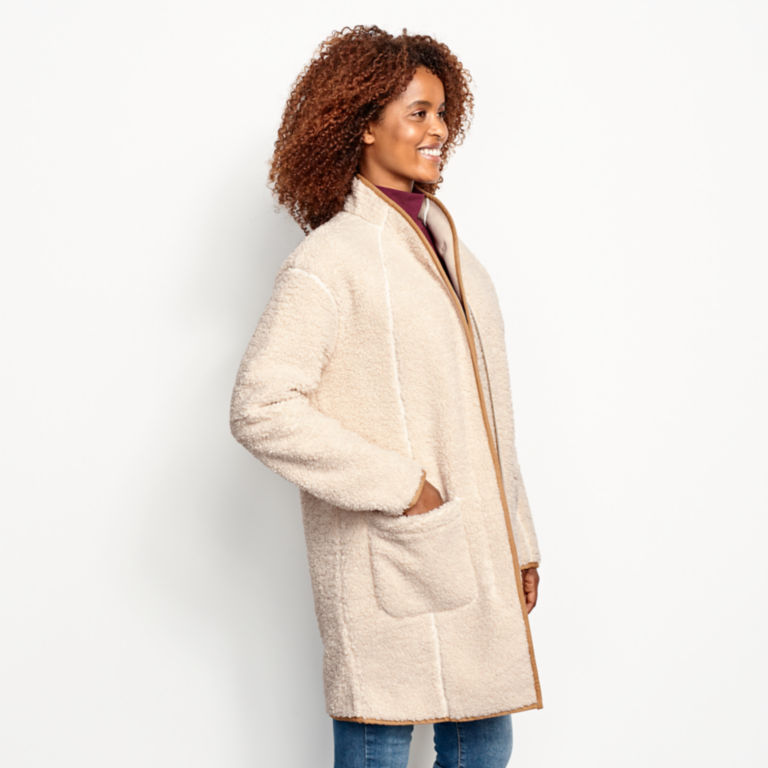 Sherpa Cozy Cocoon Coat - NATURAL image number 2