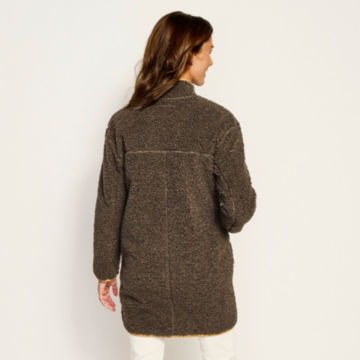 Sherpa Cozy Cocoon Coat - PEAT image number 3