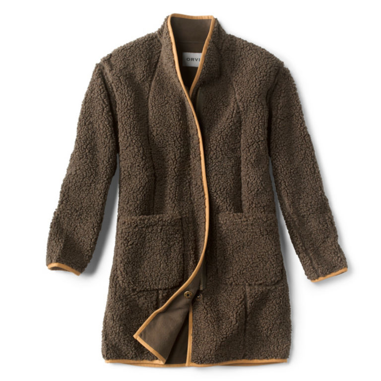 Sherpa Cozy Cocoon Coat - PEAT image number 4