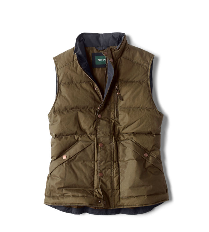 Waxed Down Puffer Vest