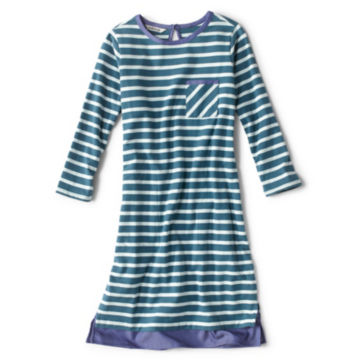 Mixed Media Classic Cotton Striped Dress - image number 5