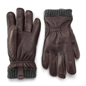 Sheepskin PrimaLoft® Gloves - DARK BROWNimage number 0