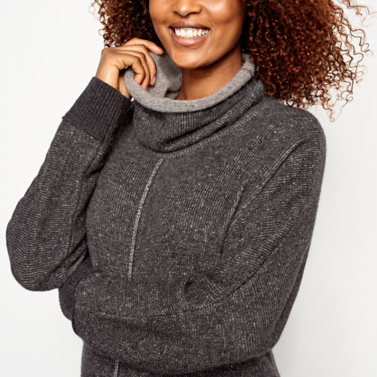 Cashmere Cowlneck Lounge Sweater -  image number 3