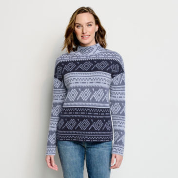 Natural Fair Isle Dolman Sweater - 