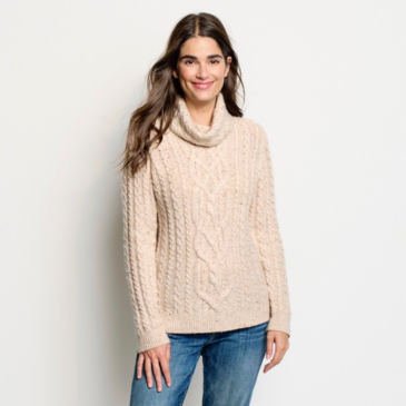 Donegal Cable Turtleneck Sweater - 