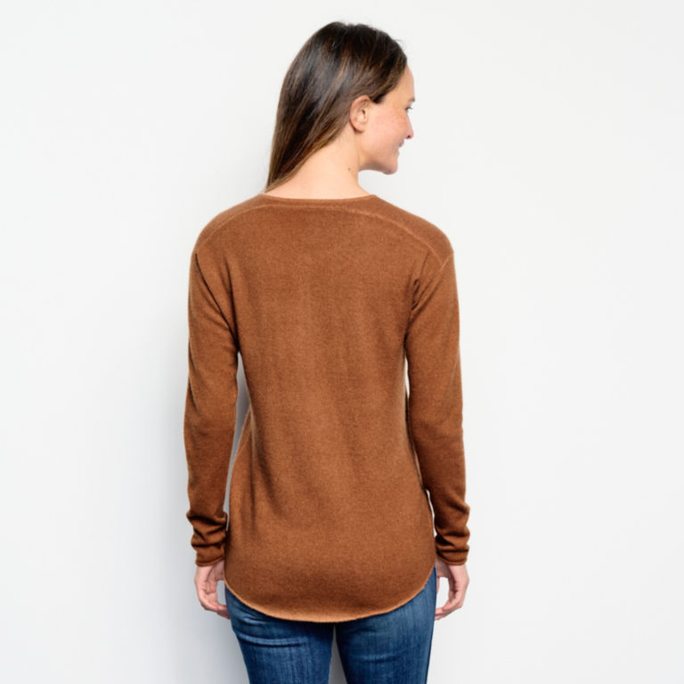 Garment-Dyed Cashmere Henley Sweater -  image number 2