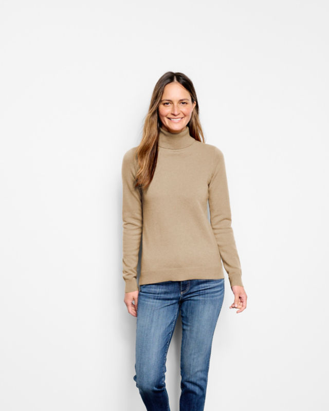 Wool and cashmere turtleneck sweater