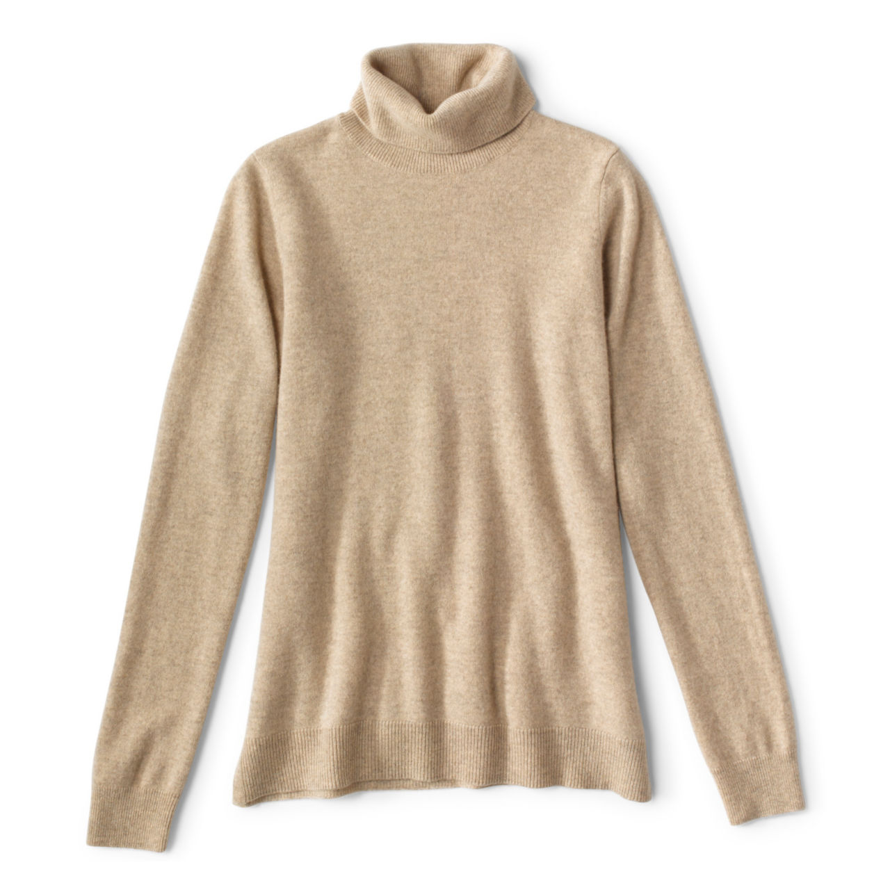 Classic Cashmere Turtleneck Sweater - FEATHER image number 1