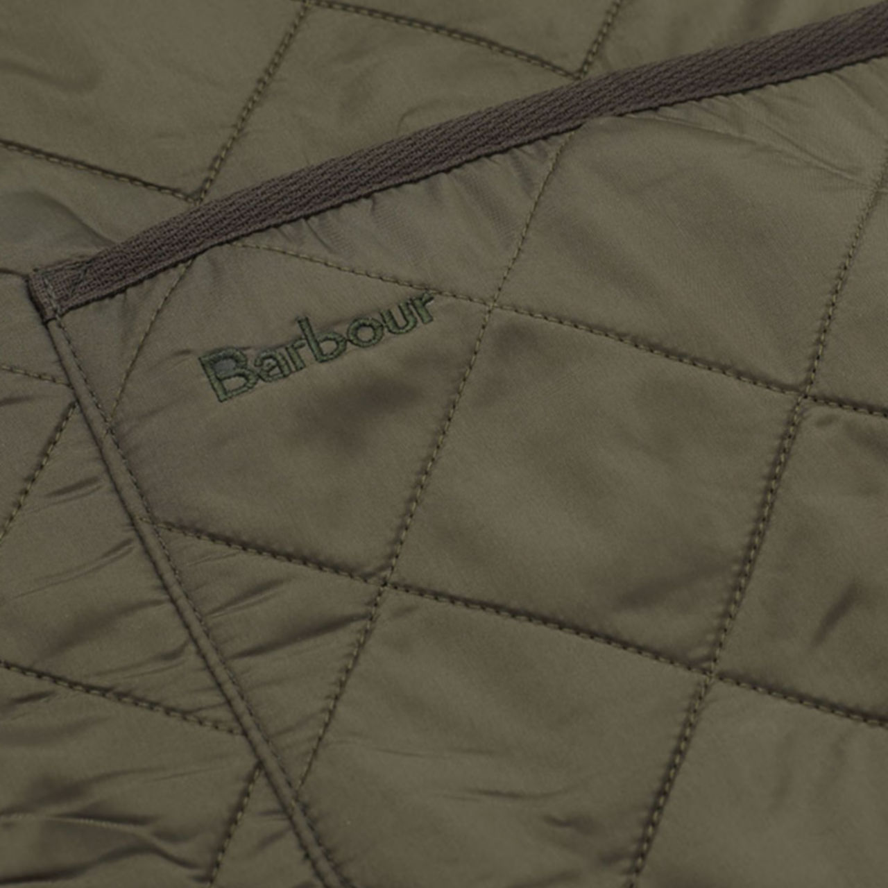 Barbour® Polarquilt Zip-In Liner - OLIVE image number 1