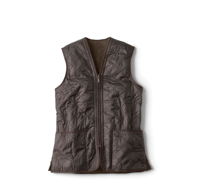 Barbour&reg; Polarquilt Zip-In Liner - DARK BROWN image number 0
