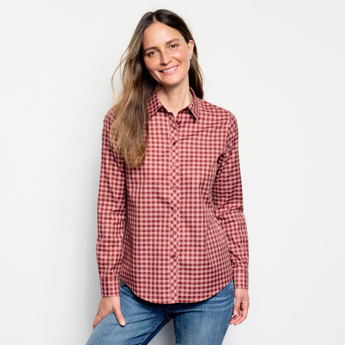 Wrinkle-Free Twill Check Shirt - image number 0