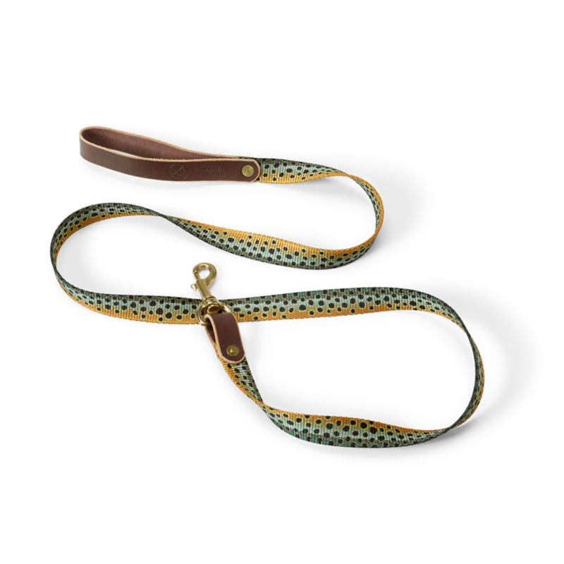 Whiskey Leatherworks Dog Leash - BROWN TROUT