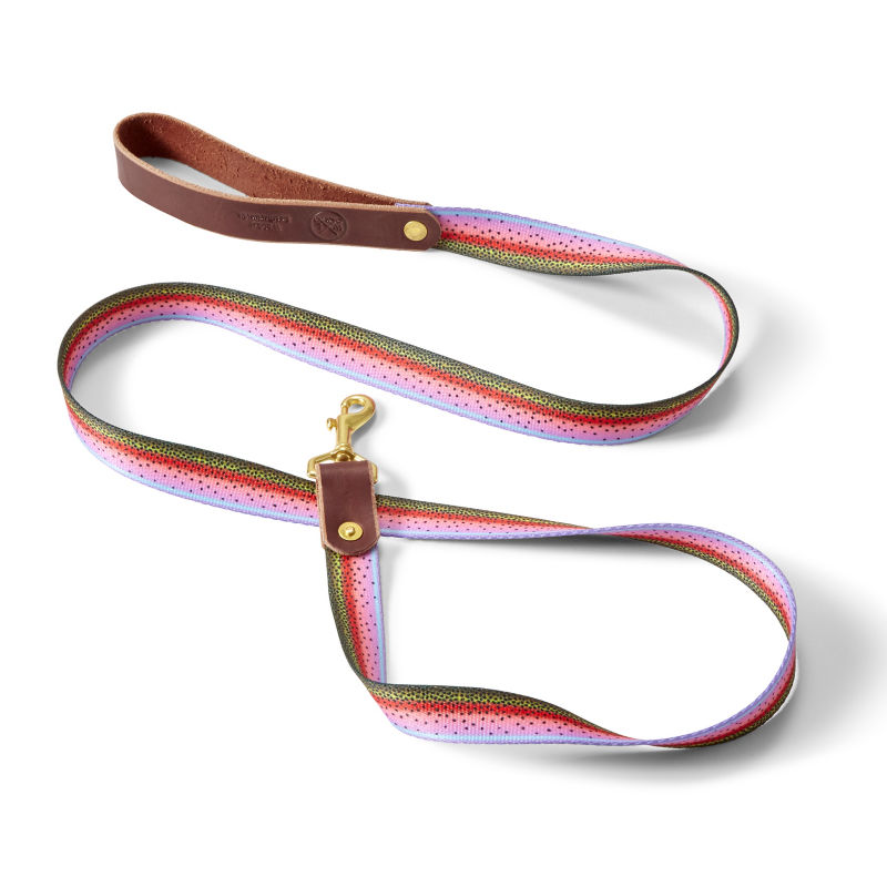 Whiskey Leatherworks Dog Leash - RAINBOW TROUT