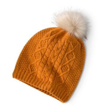 Women’s Donegal Cable Hat - HARVEST GOLD