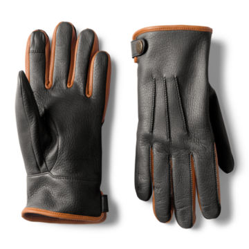 Women’s Dorset Cashmere-Lined Leather Driving Gloves - BLACK image number 0