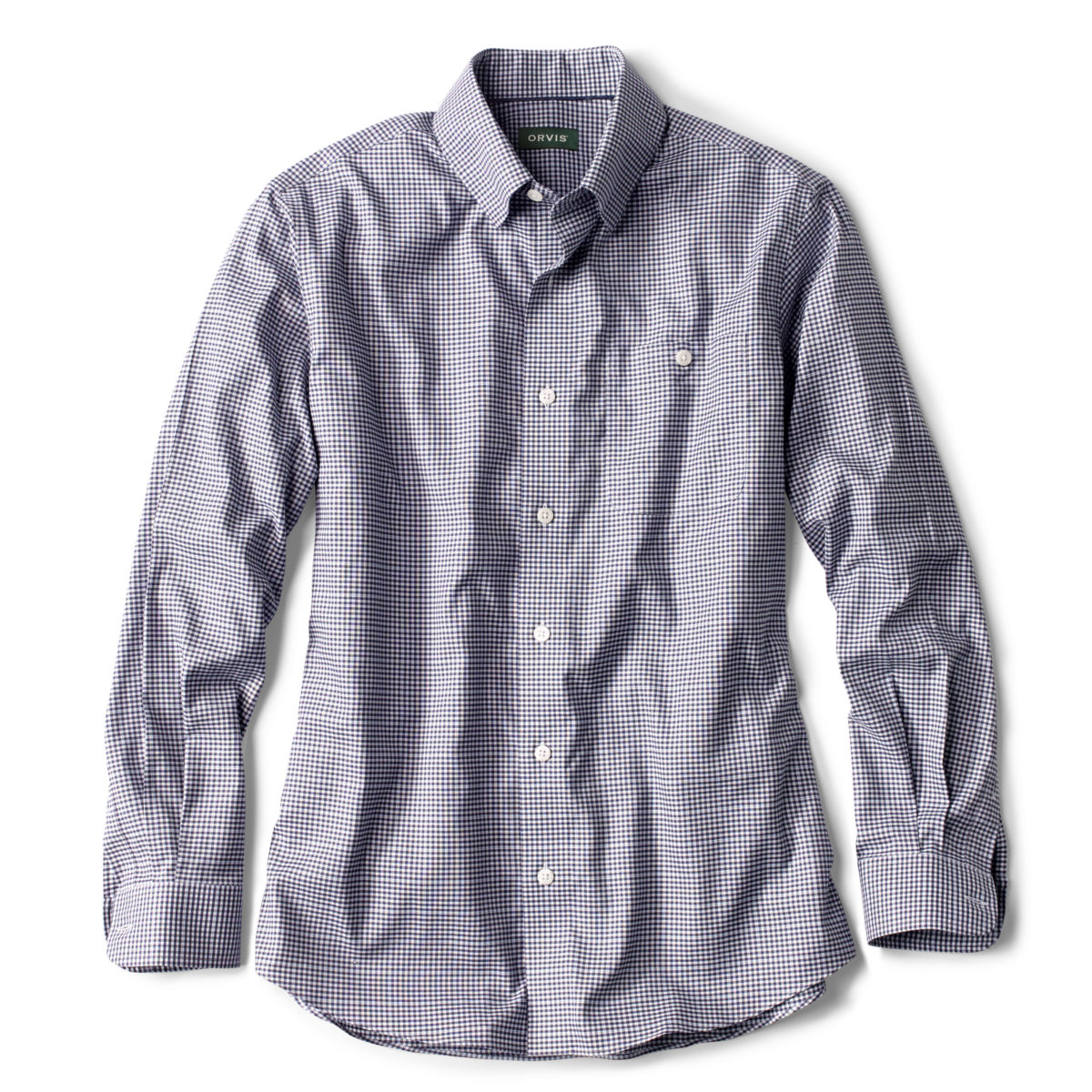 Hidden Button-Down Wrinkle-Free Comfort Stretch Shirt - Regular - image number 0